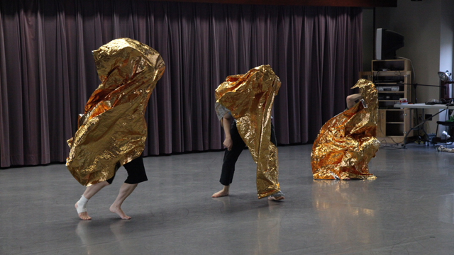 Further movement explorations with space blankets