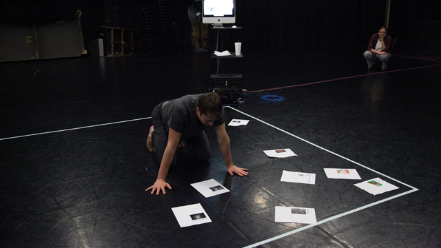 Performer Luke Miller analyzes material submitted to <i>The People to Come</i> website