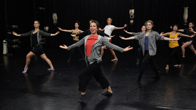 FSU School of Dance students and Emily Johnson.