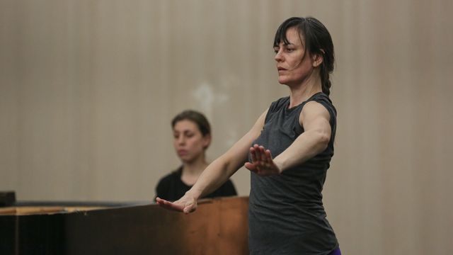 Dorvillier shares material at an open rehearsal