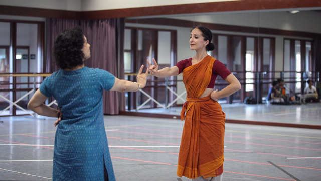 Ranee Ramaswamy rehearses with Tamara Nadel