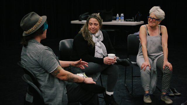 Melanie Joseph and Ann Carlson talk with FSU Dramaturgy Student
