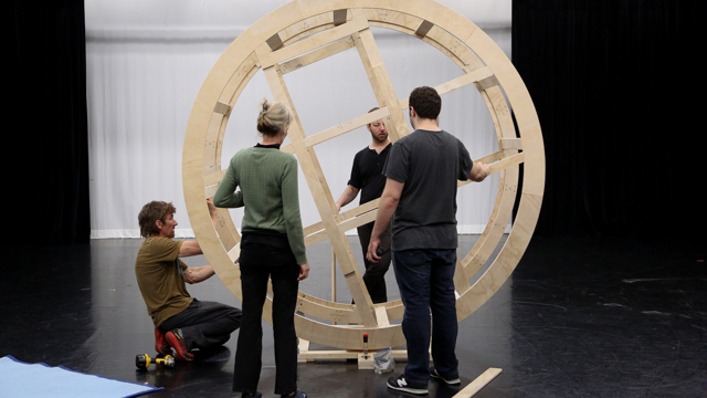 Ellsworth, Seelig, Miller and Max Bernstein experiment with the performance apparatus