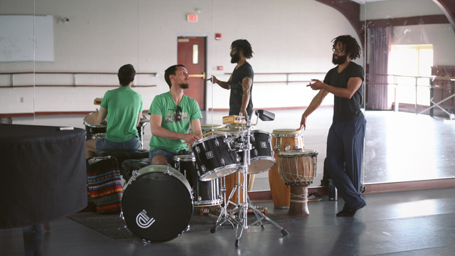 Choreographer Vince Johnson (PA) collaborates with peer-cohort and composer Francois Zayas (PA).