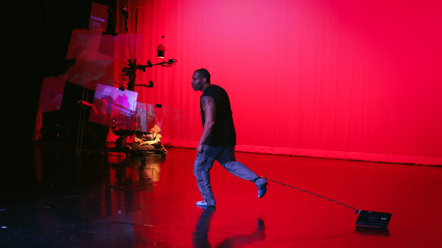 Ron Chunn performs during a work-in-progress showing of <i>Touch Update</i>