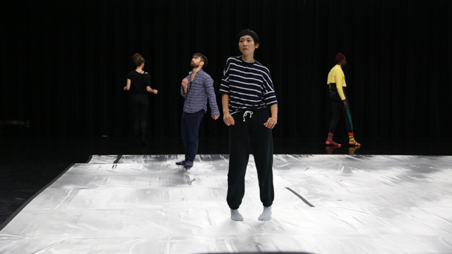 Yamazaki's performers rehearse in the Black Box