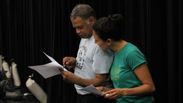 Ishmael Houston-Jones and Michelle Boulé in rehearsal.