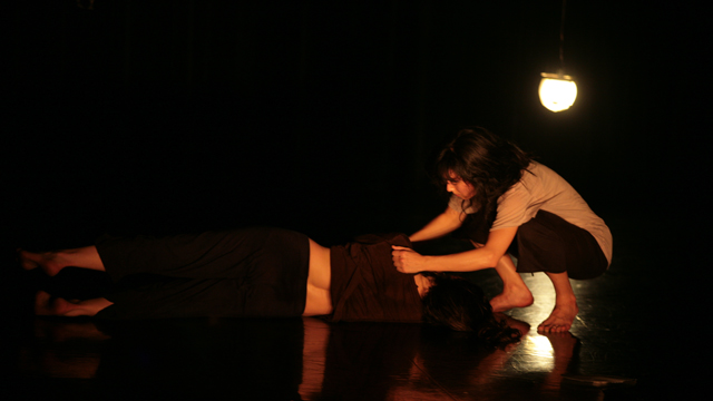 Johnson and Aoki explore movement for their final duet.
