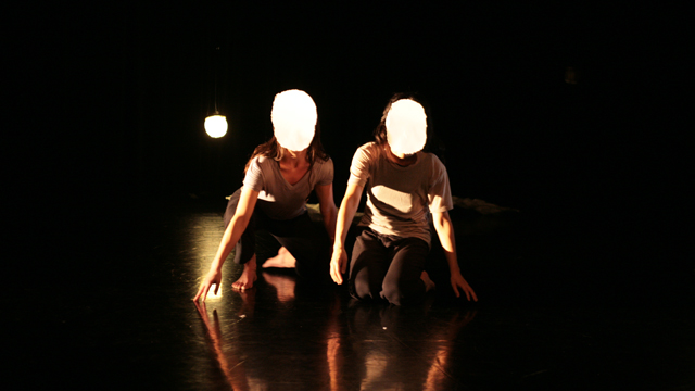 Johnson and Aoki perform a duet during the <i>Niicugni (Listen) </i> Informal Showing.