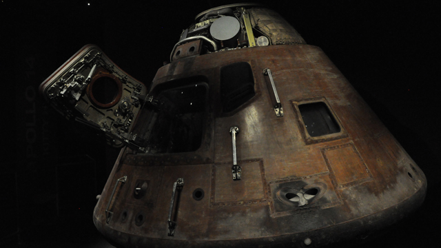 The Apollo 14 Command Module at the Kennedy Space Center